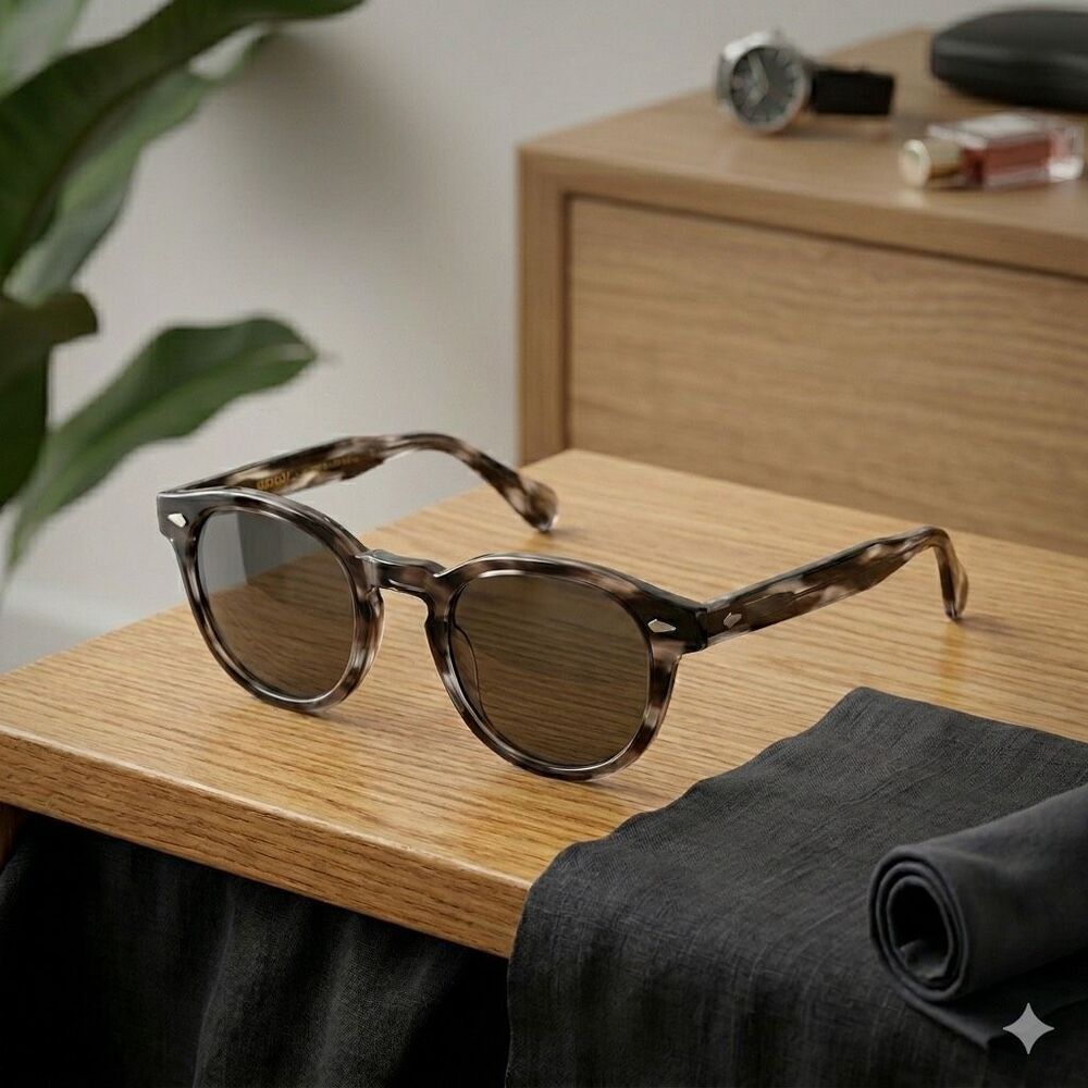 SEE Eyewear Made In Italy Johnny Depp Style Tortoise Shell Sunglasses